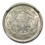 1870 Liberty Seated Half Dime MS-62 NGC