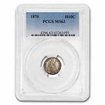 1870 Liberty Seated Half Dime MS-63 PCGS