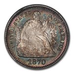 1870 Liberty Seated Half Dime MS-66 PCGS CAC
