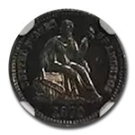 1870 Liberty Seated Half Dime PF-64 NGC