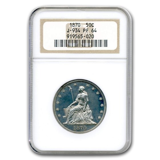 1870 Liberty Seated Half Dollar Pattern PF-64 NGC (Judd-934) 1870 Liberty Seated Half Dollar Pattern PF-64 NGC (Judd-934)