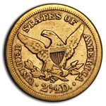 1870-S $2.50 Liberty Gold Quarter Eagle VF