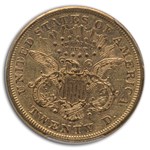 1870-S $20 Liberty Gold Double Eagle AU-50 PCGS