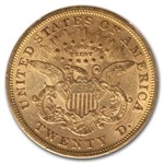 1870-S $20 Liberty Gold Double Eagle AU-53 PCGS