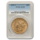 1870-S $20 Liberty Gold Double Eagle AU-53 PCGS
