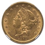 1870-S $20 Liberty Gold Double Eagle AU-55 NGC
