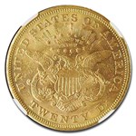 1870-S $20 Liberty Gold Double Eagle MS-61 NGC