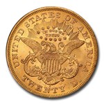 1870-S $20 Liberty Gold Double Eagle MS-62+ PCGS