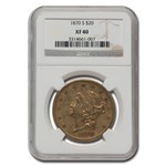 1870-S $20 Liberty Gold Double Eagle XF-40 NGC