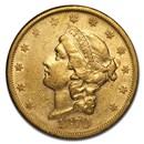 1870-S $20 Liberty Gold Double Eagle XF
