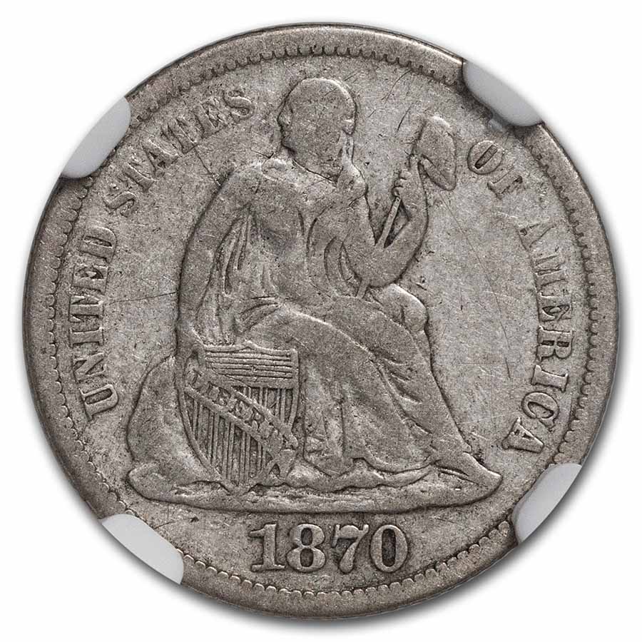 1870 S Seated Liberty Dime Value - APMEX