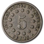 1870 Shield Nickel Fine