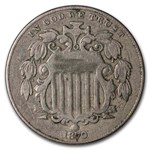 1870 Shield Nickel Fine