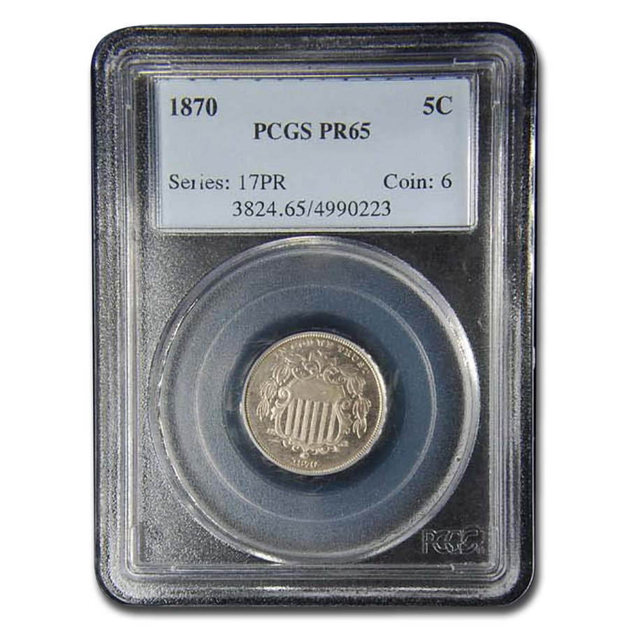1870 Shield Nickel PR-65 PCGS