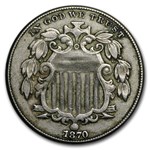 1870 Shield Nickel XF