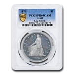 1870 Standard Dollar Pattern PR-64 Cameo PCGS (J-1001)