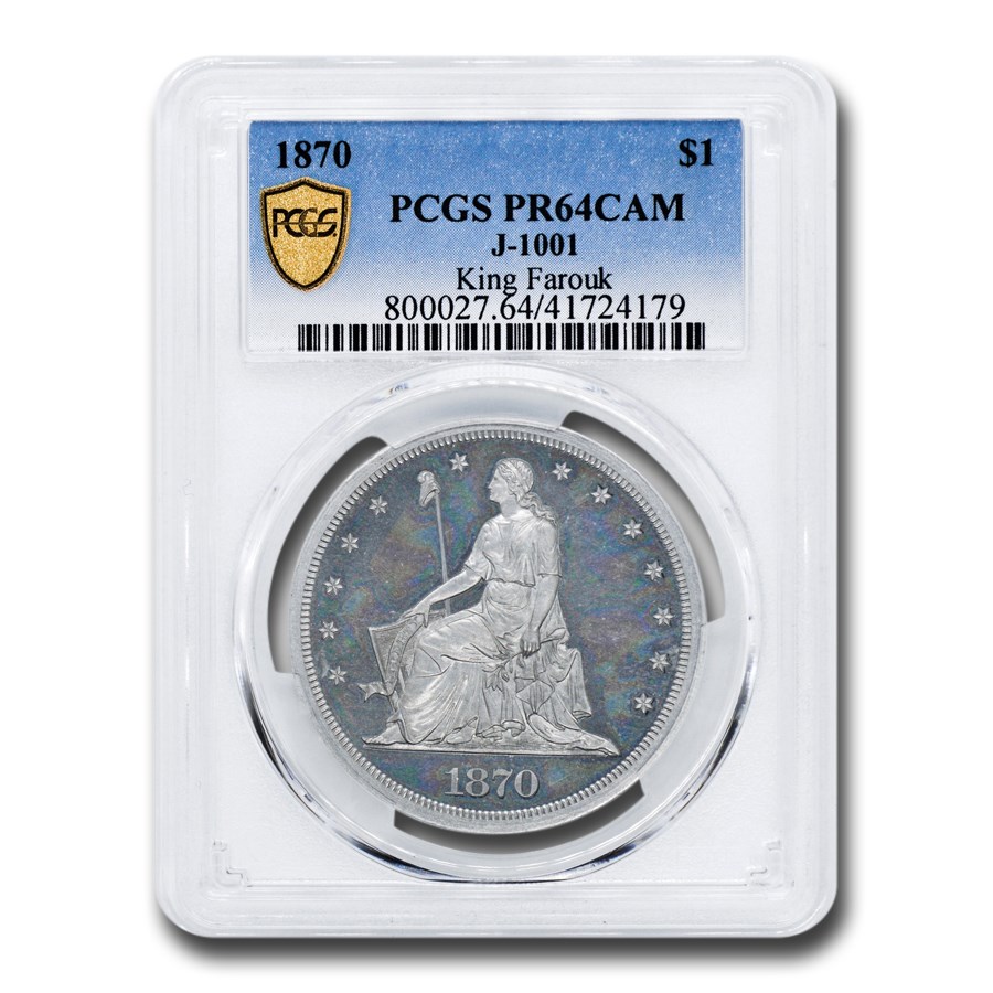 1870 Standard Dollar Pattern PR-64 Cameo PCGS (J-1001)