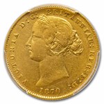 1870-SY Australia Gold Sovereign Victoria XF-45 PCGS
