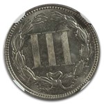 1870 Three Cent Nickel MS-66+ NGC