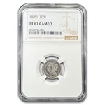 1870 Three Cent Nickel PF-67 Cameo NGC