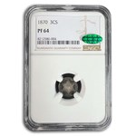 1870 Three Cent Silver PF-64 NGC CAC