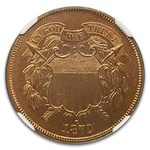 1870 Two Cent Piece PF-66+ NGC (Red)