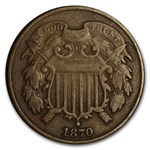 1870 Two Cent Piece VF