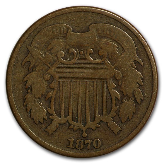 1870 Two Cent Piece VG