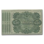 1870s State of Louisiana 'Baby Bond' $5.00 CU (CR#29)