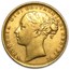 1871-1887 Great Britain Gold Sovereign Young Victoria Avg Circ