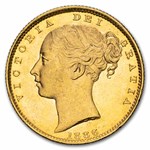 1871-1887-S Australia Gold Sovereign Victoria Shield BU