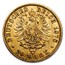 1871-1888 Germany Gold 20 Marks Prussia Wilhelm I Avg Circ