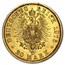 1871-1888 Germany Gold 20 Marks Prussia William I XF (Scruffy)