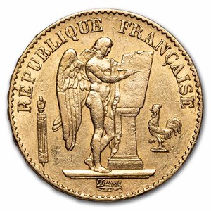 Buy 1871-1898 France Gold 20 Francs Lucky Angel (AU) | APMEX