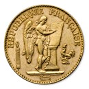 1871-1898 France Gold 20 Francs Lucky Angel XF