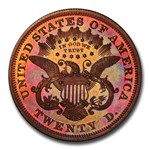 1871 $20 Liberty Double Eagle Pattern PR-64 PCGS (RB, J-1176)