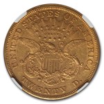 1871 $20 Liberty Gold Double Eagle AU-53 NGC