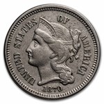 1871 3 Cent Nickel XF