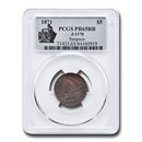 1871 $5 Pattern Half Eagle PR-65 PCGS (Red/Brown, J-1170)