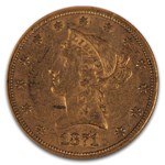 1871-CC $10 Liberty Gold Eagle AU-53 NGC