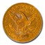 1871-CC $5 Liberty Gold Half Eagle AU-55 PCGS