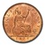 1871 Great Britain 1/2 Penny Victoria MS-64 NGC (Red/Brown)