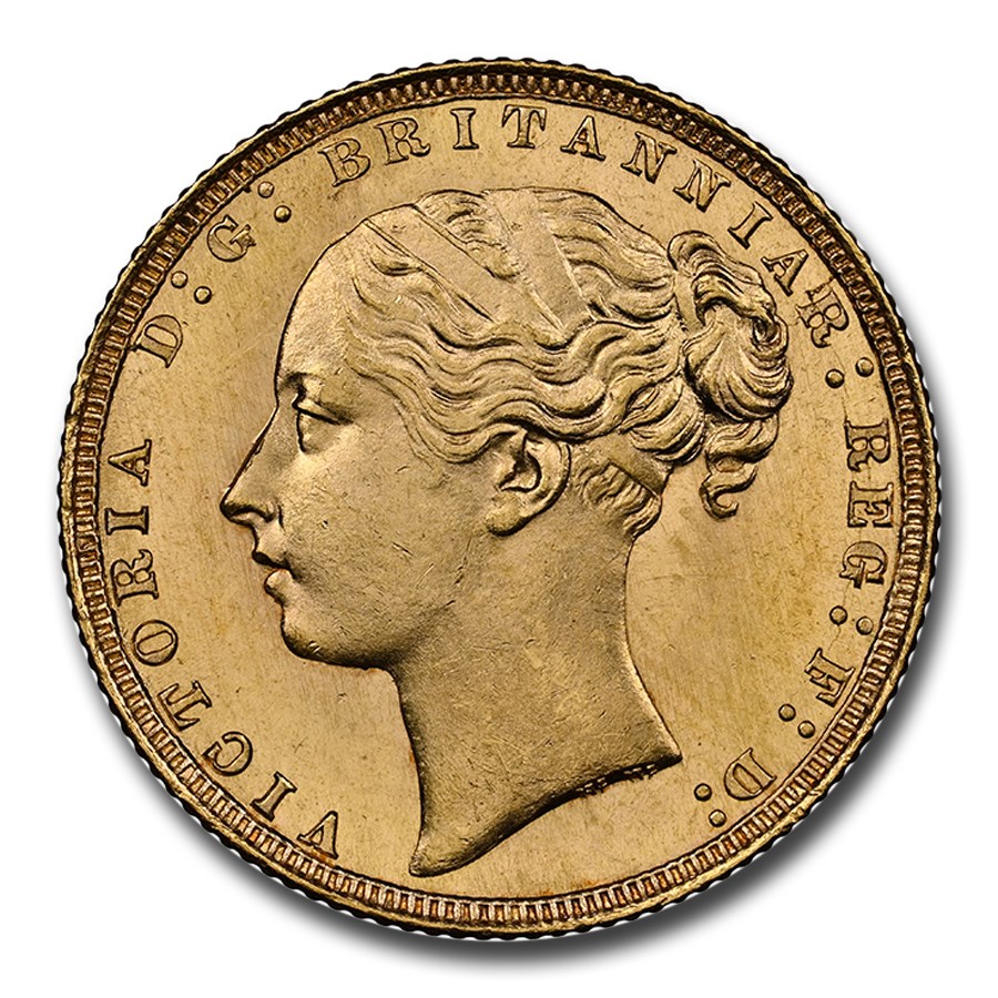 1871 Great Britain Gold Sovereign Victoria MS-64 NGC