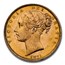 1871 Great Britain Gold Sovereign Victoria Shield MS-64 NGC
