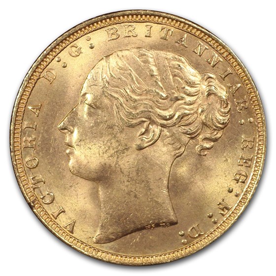 1871 Great Britain Gold Sovereign Victoria Shield MS-65 PCGS 1871 Great Britain Gold Sovereign Victoria Shield MS-65 PCGS