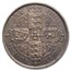 1871 Great Britain Silver Gothic Florin Queen Victoria AU