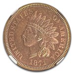 1871 Indian Head Cent PF-66 NGC (Red/Brown)