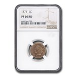 1871 Indian Head Cent PF-66 NGC (Red)