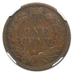 1871 Indian Head Cent VF-35 NGC (Brown)