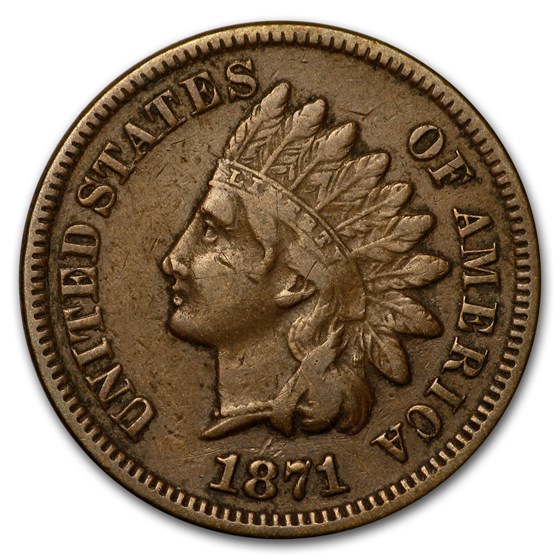 1871 Indian Head Cent VF 1871 Indian Head Cent VF